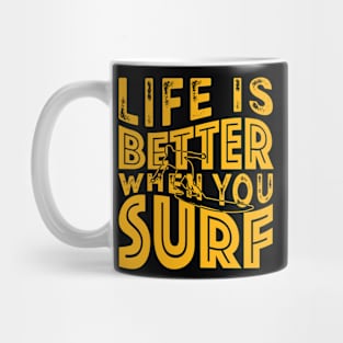 Surfer Life Funny Mug